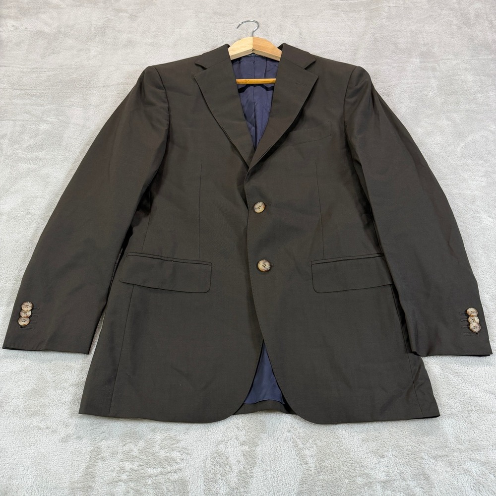 Suitsupply Napoli Mens 36R Dark Brown Wool S100 Zignone Blazer Jacket Casual EUC